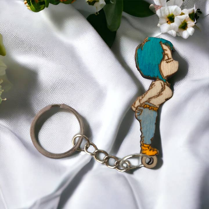 Studio Rima – wholesale Keychain – Unisex – Vegeta & Bulma Capsule Corp Keychain Wall Mounted Key Holder