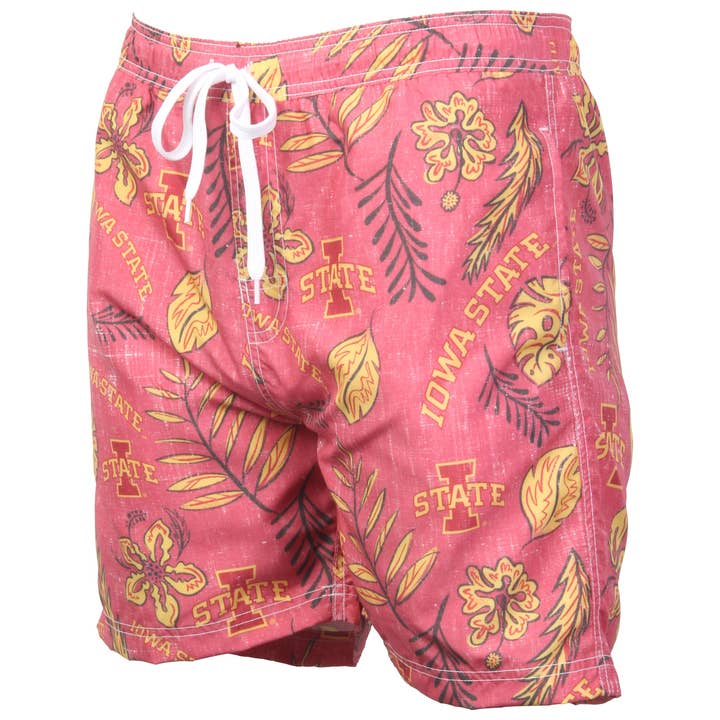 Wes & Willy Iowa State Cyclones Men's Vintage Swim Trunk for wholesale by Wes and Willy