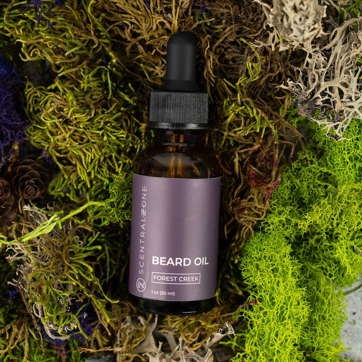 Huiles à barbe, Ruisseau de la forêt pour la vente par Scentral Zone Clean Beauty