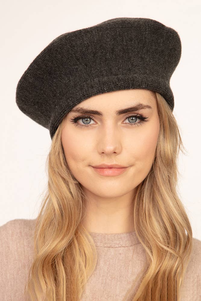 Hana – wholesale Beret – Women's – Stretchy Solid Color Beret24