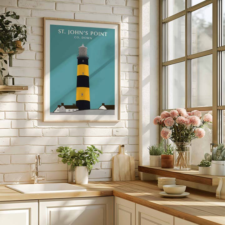Breeze & Bubbles - Wholesale Art Print - St. John's Point Lighthouse Print1