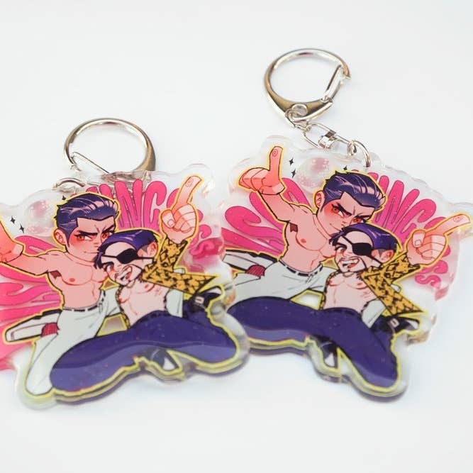 YAKUZA DISCO KINGS 2.5" ACRYLIC KEYCHAIN - video game for wholesale by KOHI & ANDIE