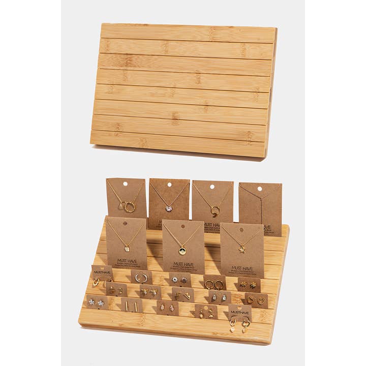 Smykker Bambus Displaystativ for engroshandel hos Collections by Fame Accessories