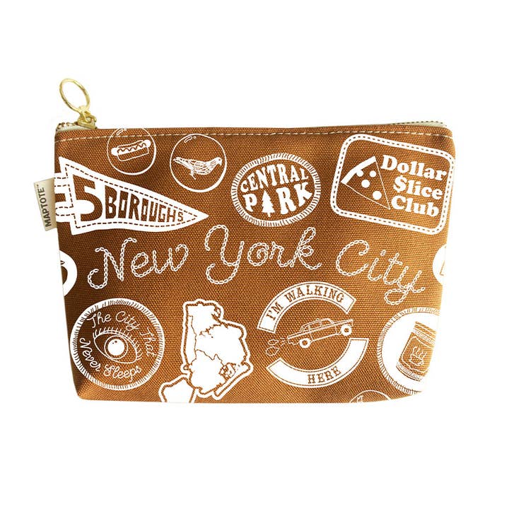 Maptote - Wholesale Handtasje - Dames - New York City tasje met spelden en patches en ritssluiting4