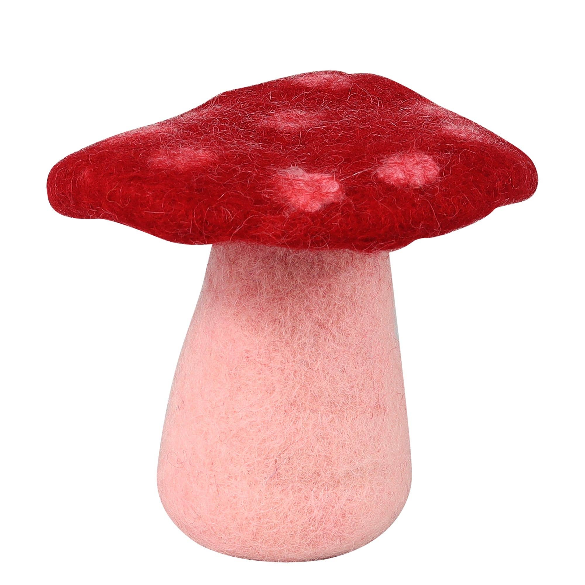 Tribal Trade GmbH - Vendita all'ingrosso Statuette decorative - Fungo amanita muscaria in feltro rosso, disponibile in 3 dimensioni0