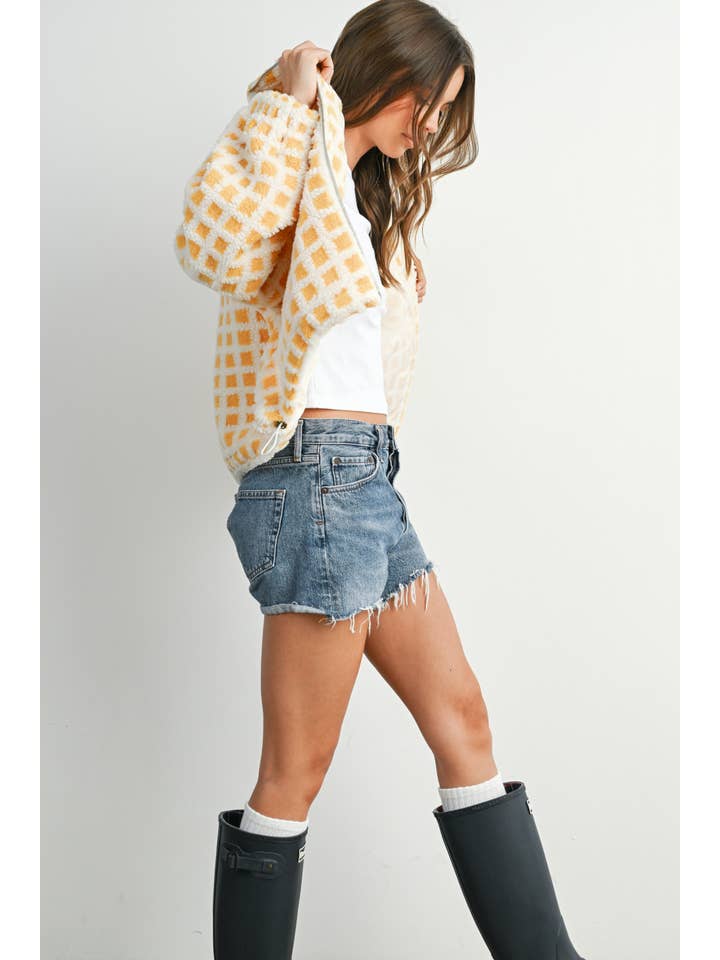 BUTTERMELON - Wholesale Jacket - Women's - Fuzzy Sherpa Jacket - BMJ72545