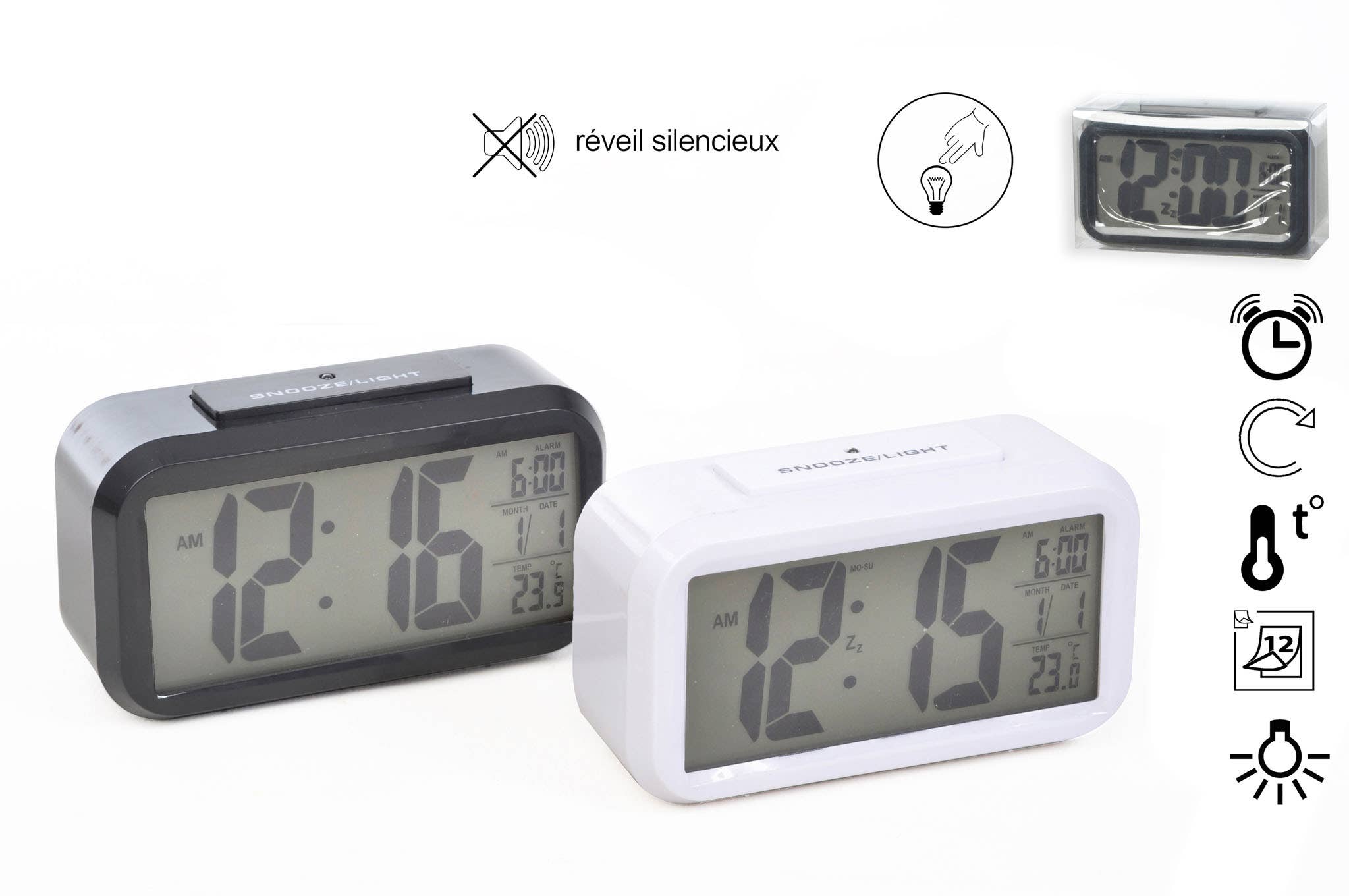 CP INTERNATIONAL – wholesale Alarm clock – Digital Alarm Light Sensor Night0