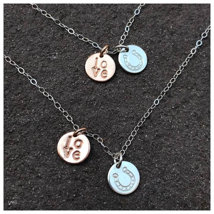 Colar Love & Luck Charm por atacado de AOS Metals