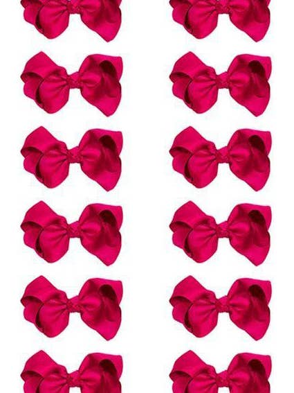 AZALEA BOWS 5.5IN WIDE 12PCS/$7.50 BW-187-5 for wholesale by Kids Charm Online