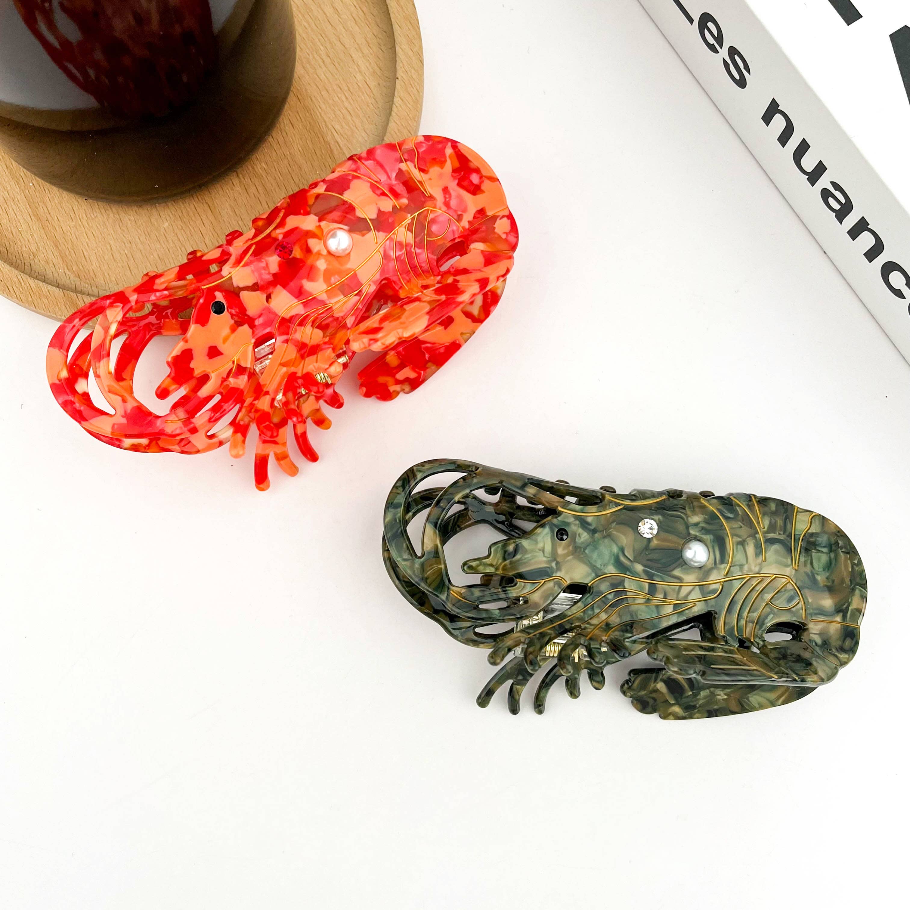 TheDivaSoap - Wholesale Hair Clip - Women's - Lobster Claw Clip, Acetate Marine Animal Hair Clip7