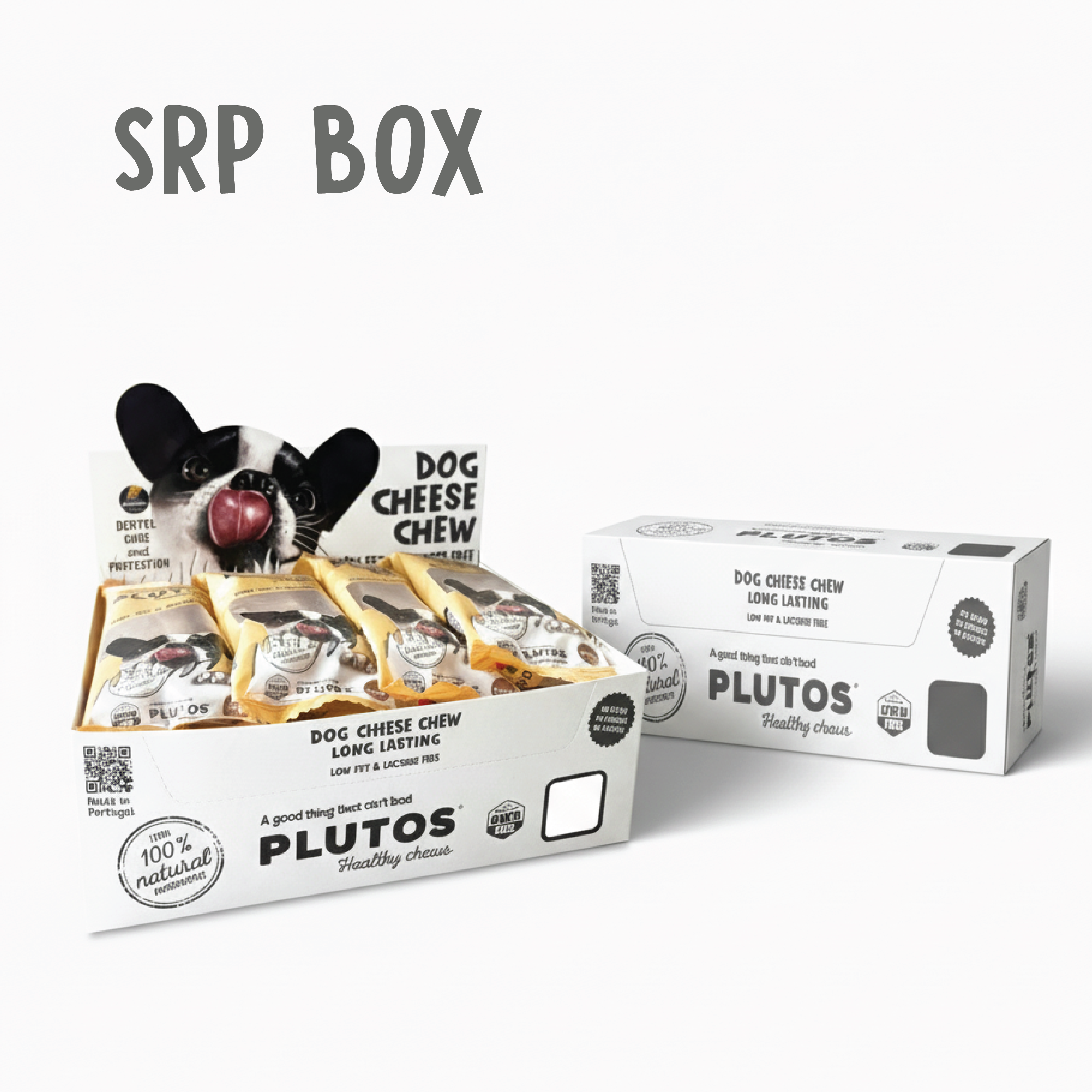 PLUTOS CHEWS - Wholesale Pet Treats - Dog - Dog Dental Chew Cheese & Beef L (6)6