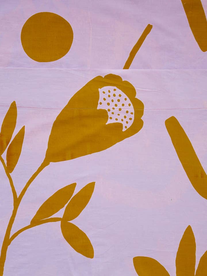 Floral Dreams Flat Sheet - Lilac for wholesale by Mosey Me