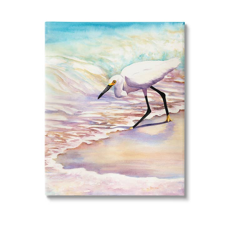Schilderij Bird on Pastel Shore voor wholesale door Stupell Industries