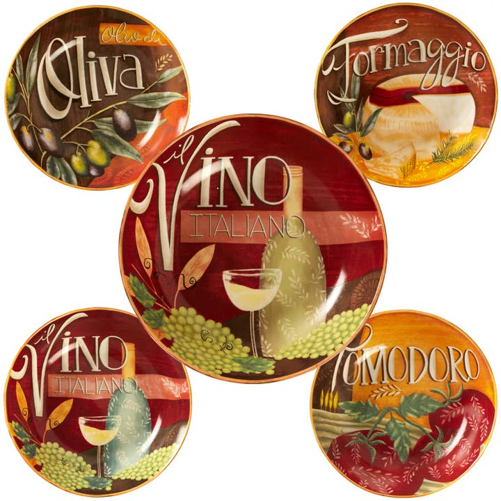 Certified International - Wholesale Dinnerware Set - 5 pc. Pasta Sets Bella Vita © LoriLynn Simms