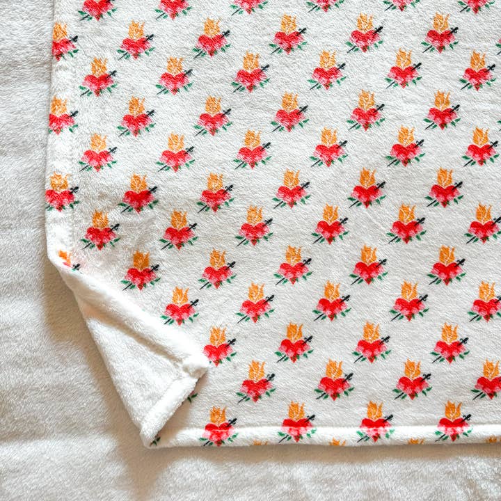 Ubesmittet hjertetæppe for engroshandel hos Gratia Design Co.