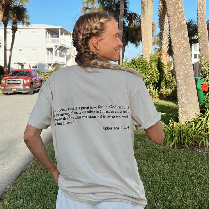 NEW! | "SCRIPTURE" TEE | SAND for wholesale by He Would Love First