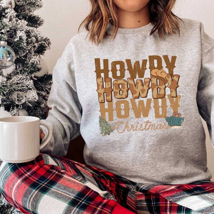 Howdy Howdy Howdy Sweatshirts for wholesale by Clover + Cotton Co