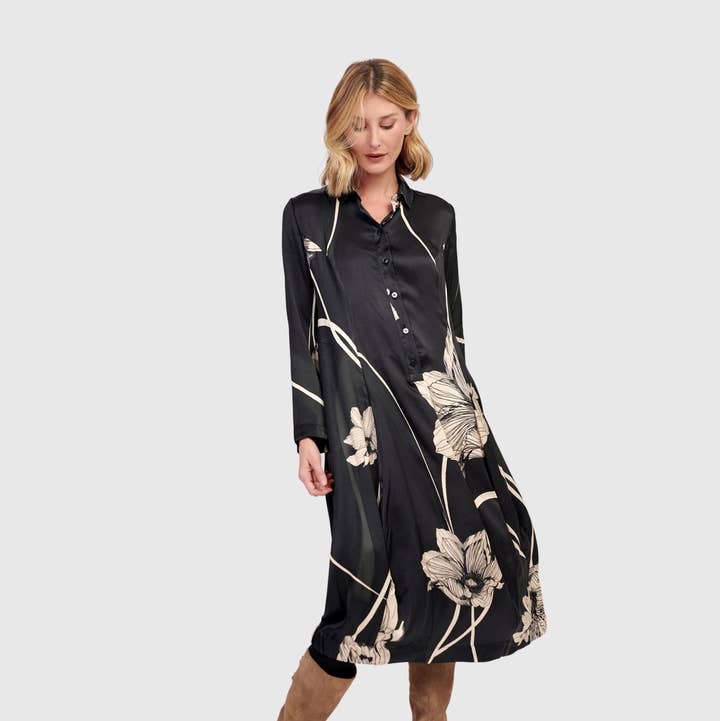 Brie Shirtdress, Floral for wholesale on Faire