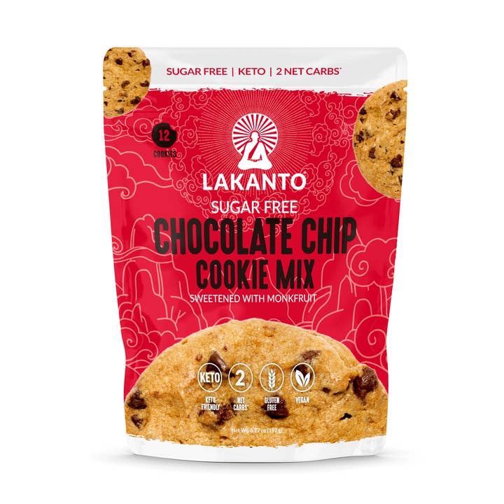 Lakanto Sugar Free Chocolate Chip Cookie Mix - 12 Cookies for wholesale by Lakanto