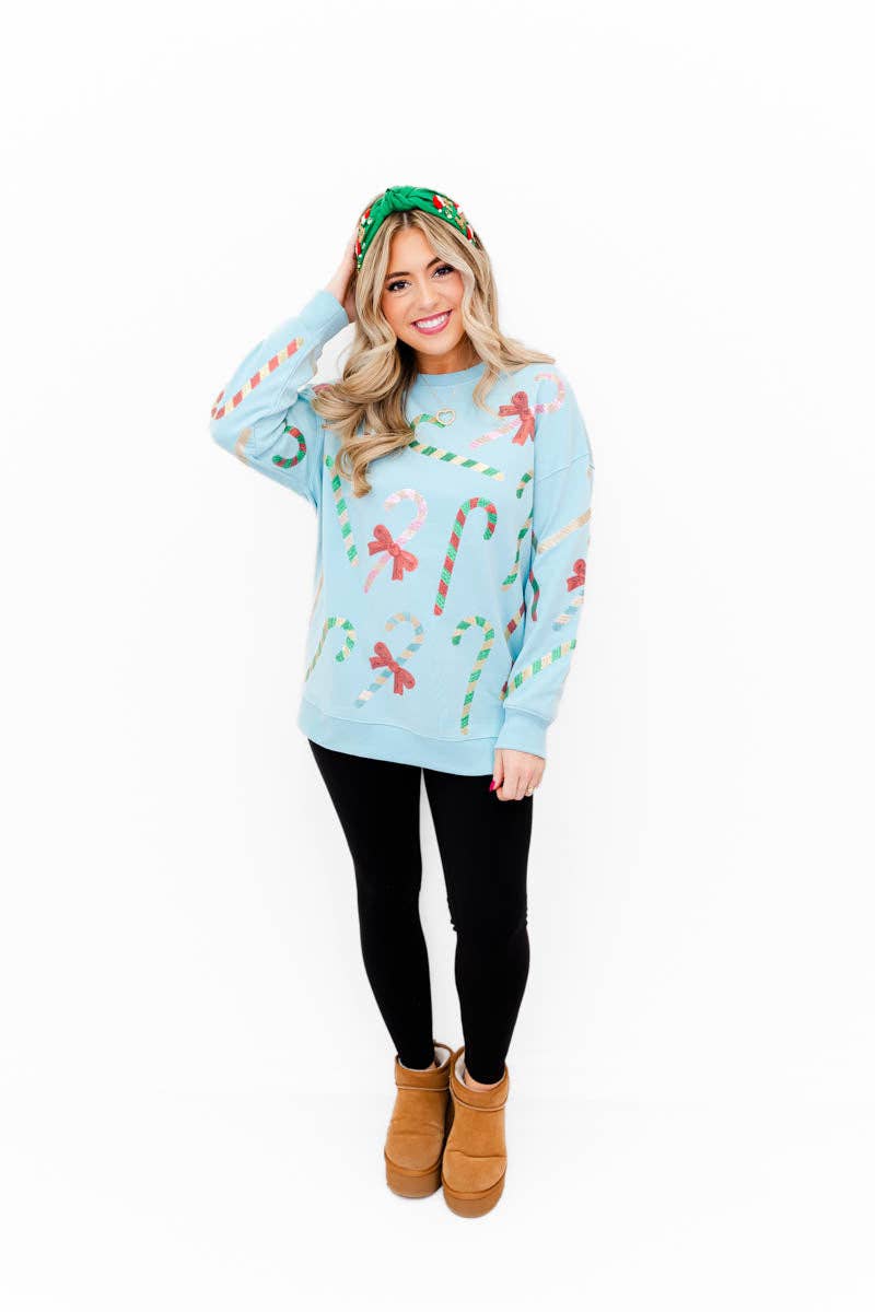 Whiskey Darling - Wholesale Sweatshirt - Women's - Merry Mint Sparkle Sweatshirt5