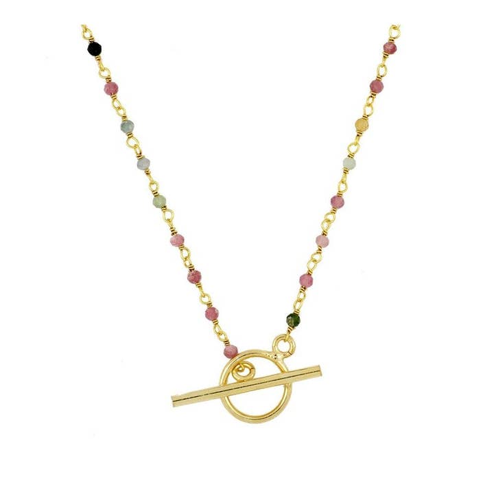 Tourmaline Palermo Necklace for wholesale by JEWELS BY AGATHE
