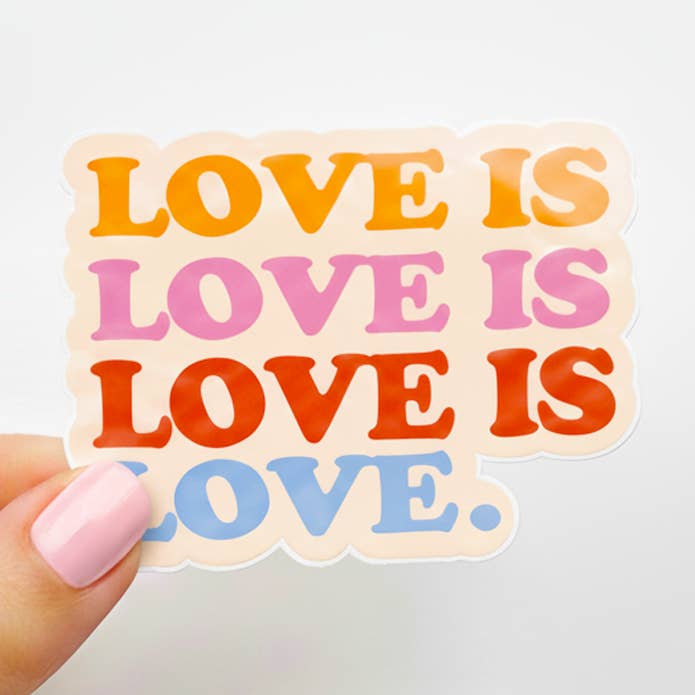 Love Is Love Sticker | Pride Sticker | Valentine Sticker for wholesale by Daydream Prints
