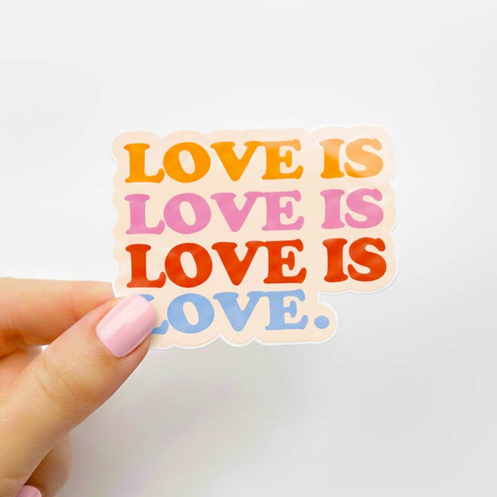 Love Is Love Sticker | Pride Sticker | Valentine Sticker for wholesale by Daydream Prints