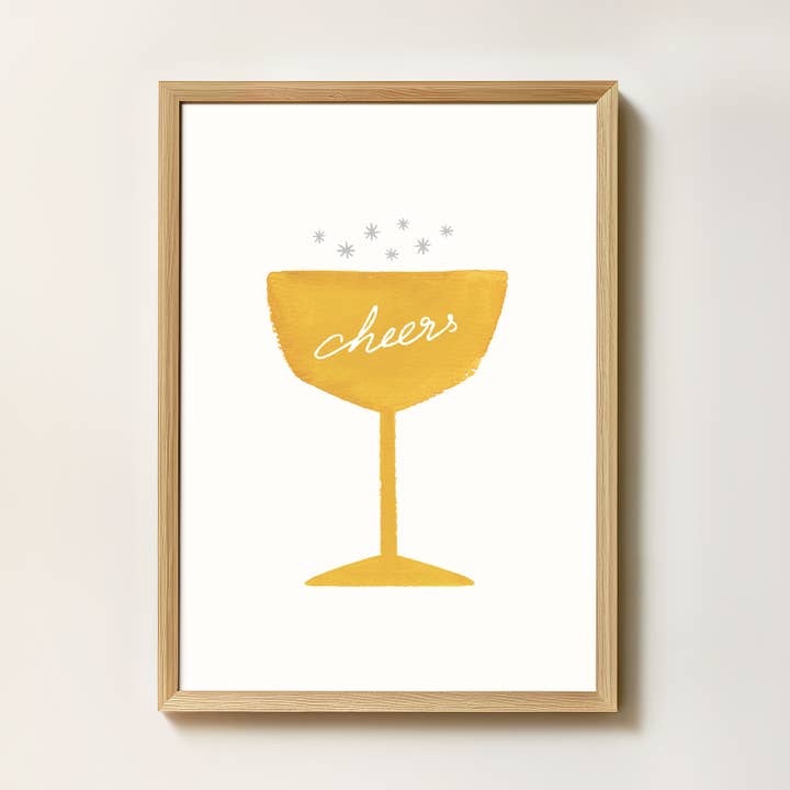 Konsttryck Champagnecocktail "Skål" för wholesale av intemporalis