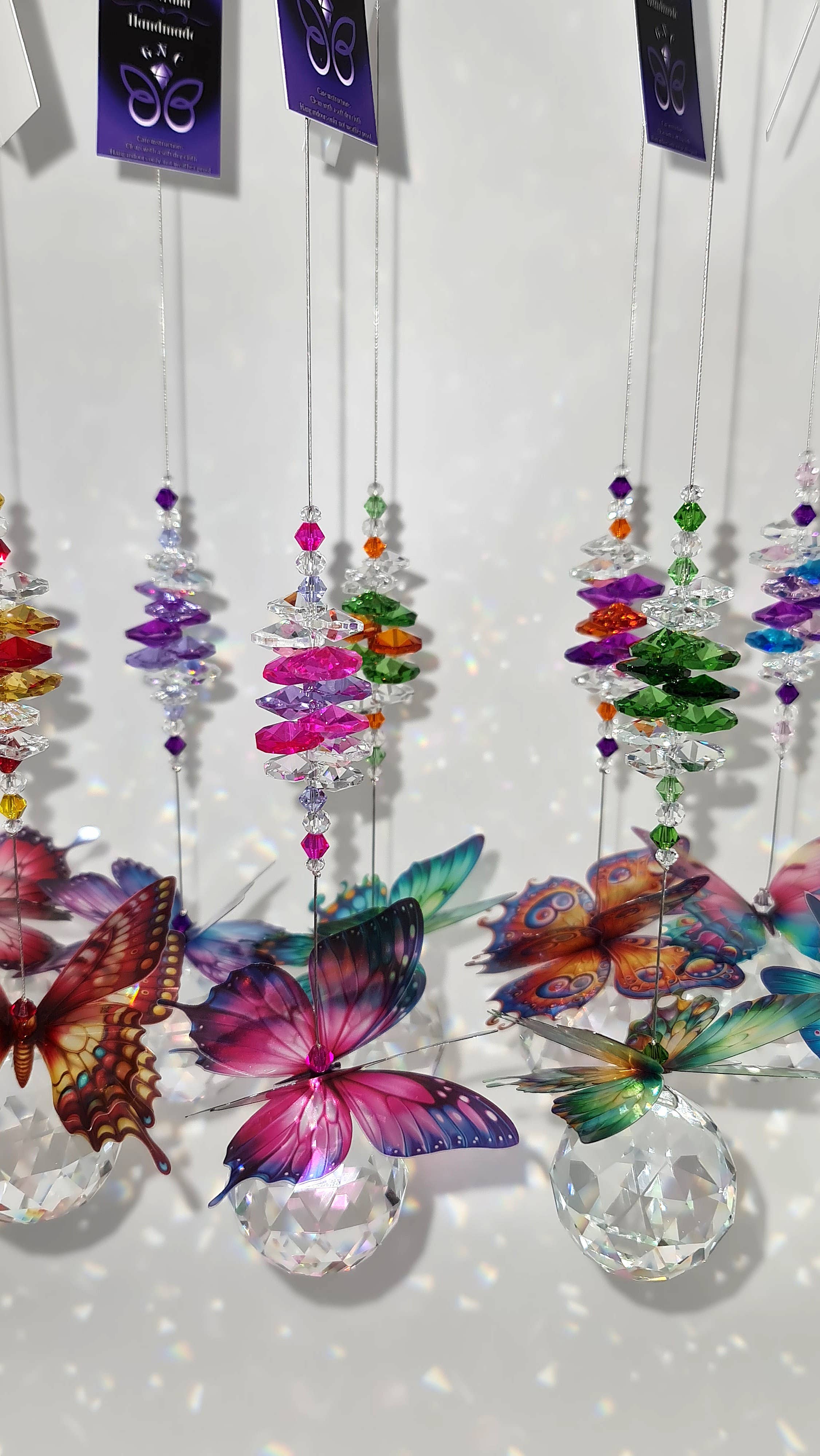 Gifts N Crystals – wholesale Suncatcher – Butterfly Suncatchers- large size BFSC-L7
