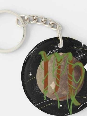 Porte-clés Virgo pour la vente par Blue Moons Artistry
