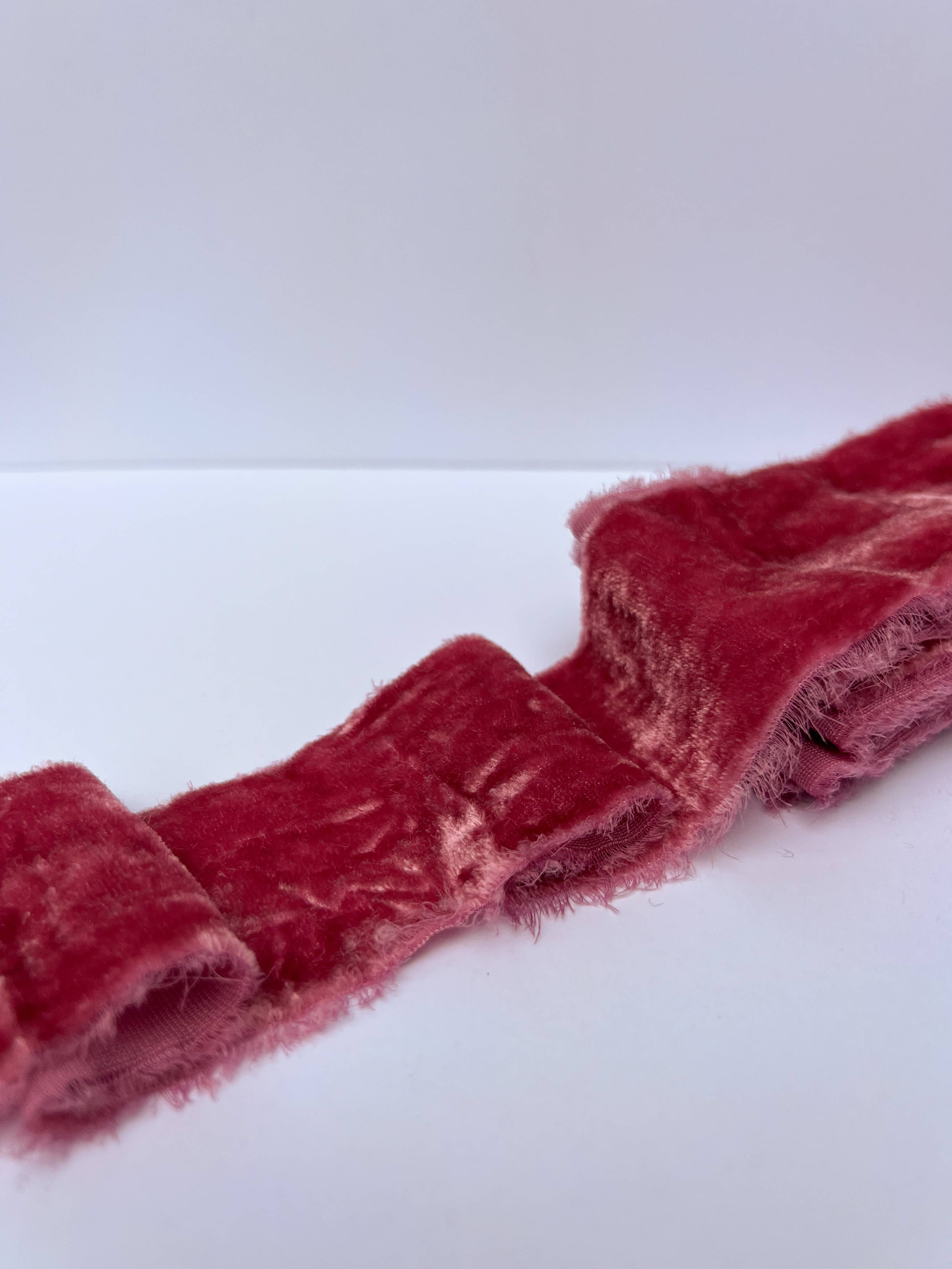 Trim & Twine - Wholesale Ribbon - Gift Wrapping - Bulk 2" Raw Edge Velvet Ribbon - 33 Colors15