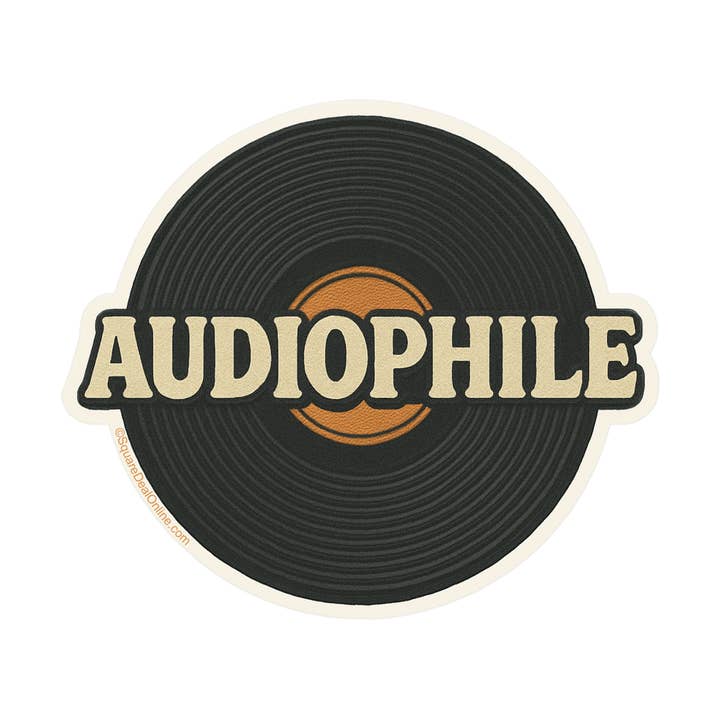 Sticker - Audiophile Vinyl Record Music Lover Collector Gift for wholesale by Square Deal Recordings & Supplies