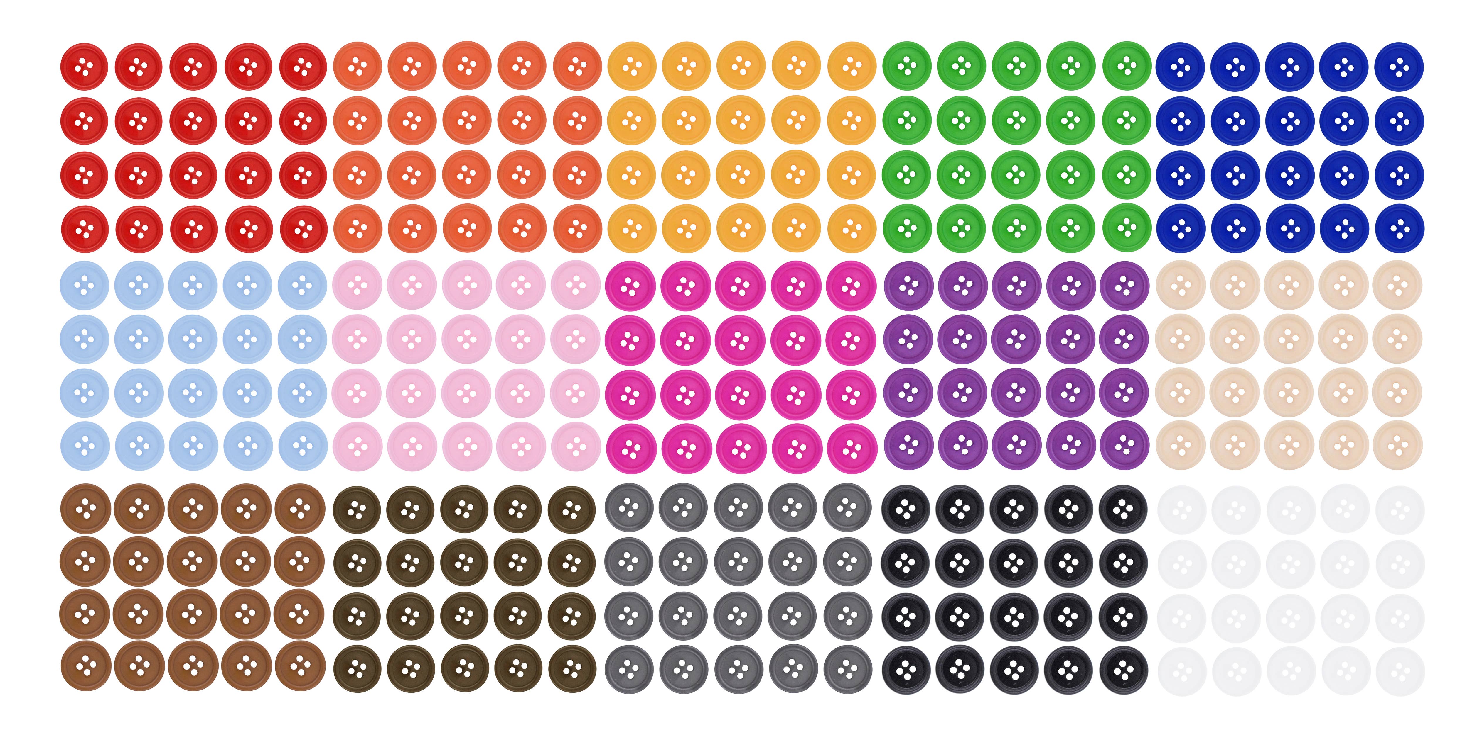 Mandala Crafts - Wholesale Sewing Button/Snap - 1 Inch Assorted Plastic Sewing Buttons for Sewing Crafts7