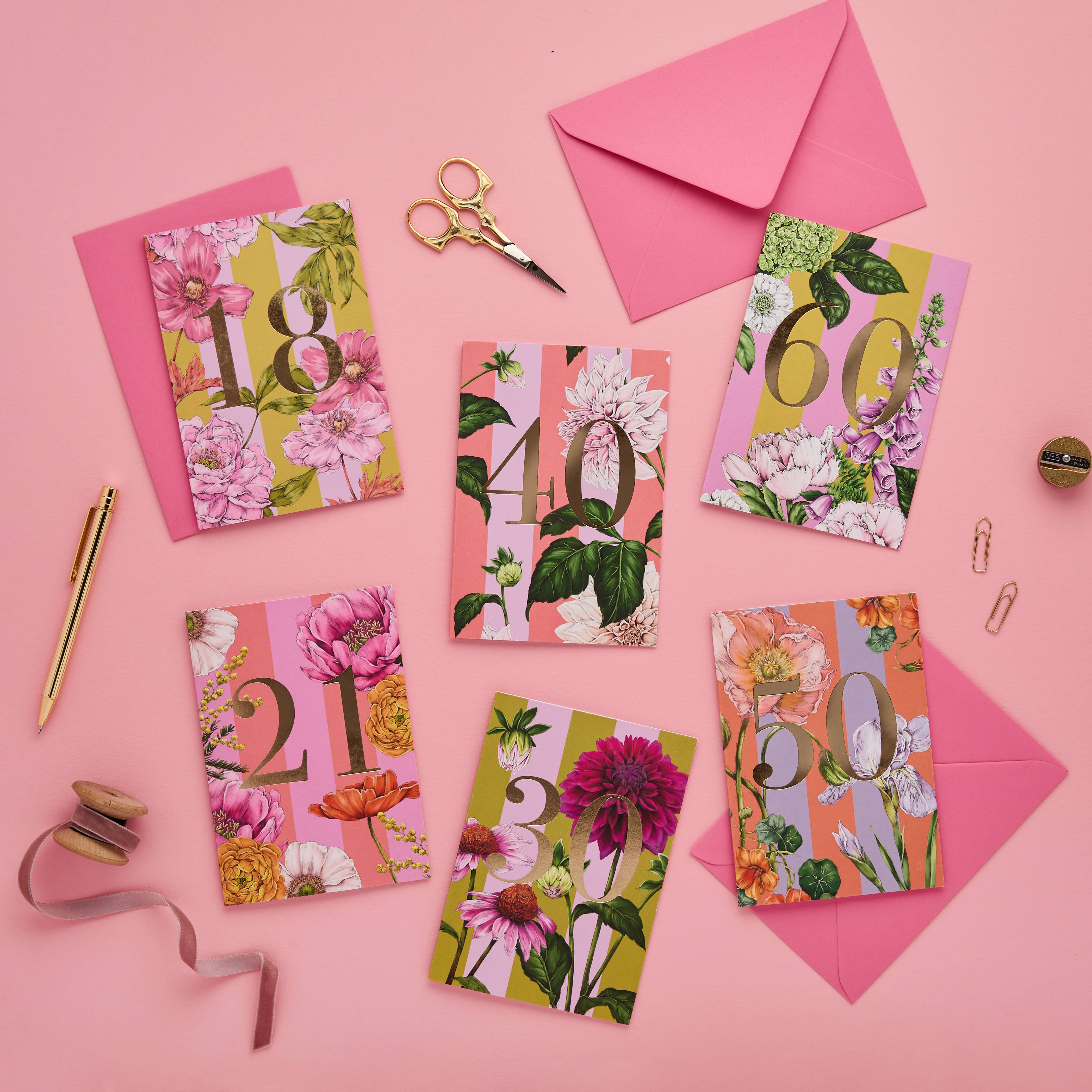 Catherine Lewis Design - Vente Cartes d'anniversaire - Collection Jalons d'Âge - 21 - Carte d'Anniversaire7
