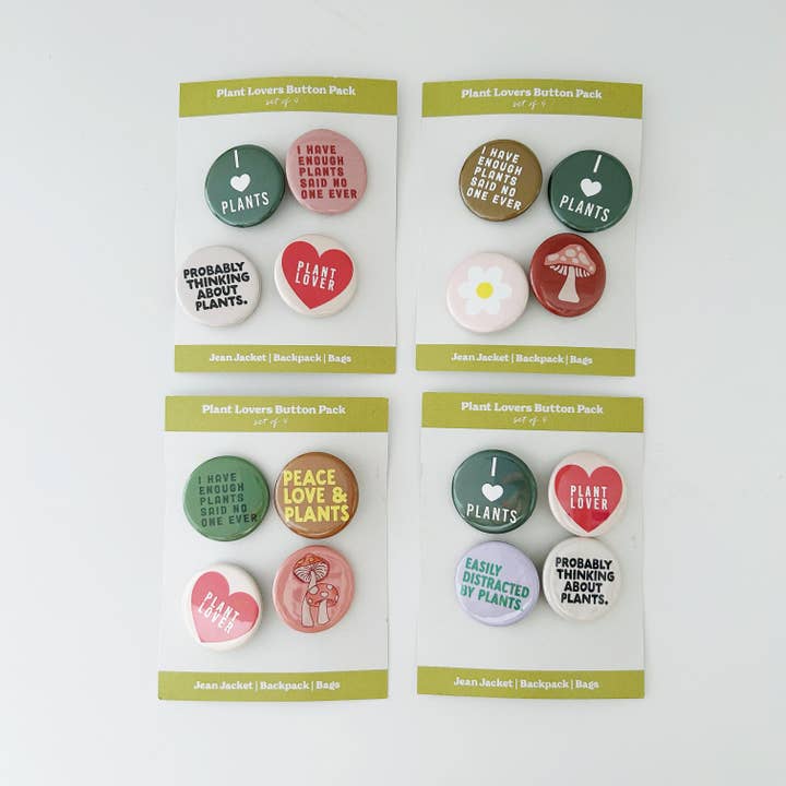 Handpicked Goods - Wholesale Lapel Pin/Button - Plant Button