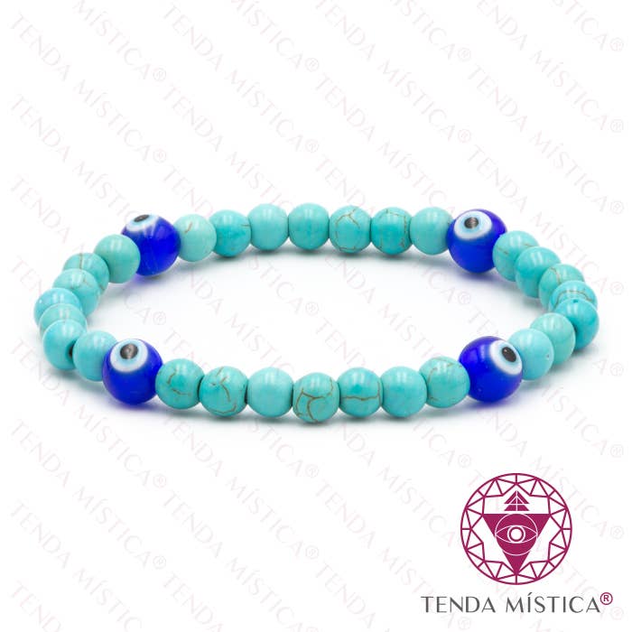 Tenda Mística - Wholesale Beaded Bracelet - Turkish & Turquoise Eye Protection Bracelet0