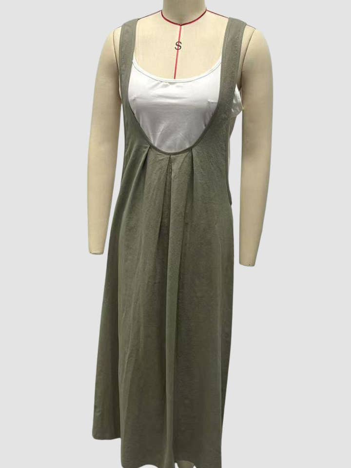 Mccolin - Wholesale Dress - Women's - Wide-Leg Casual Pinafore Dress3