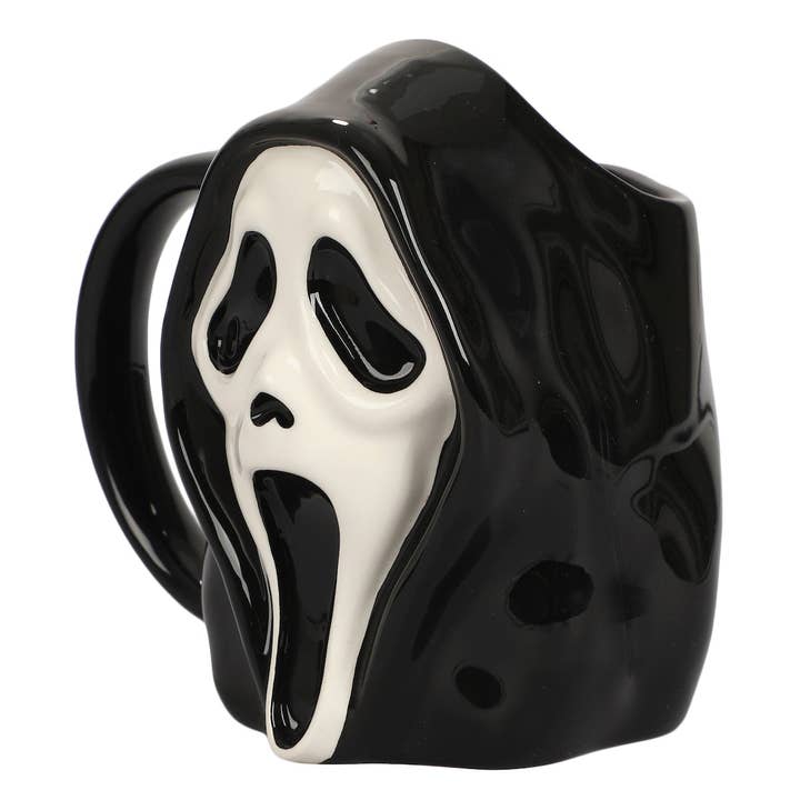 Bioworld Merchandising - Wholesale Coffee Mug - Ghost Face 16 oz. Sculpted Ceramic Mug