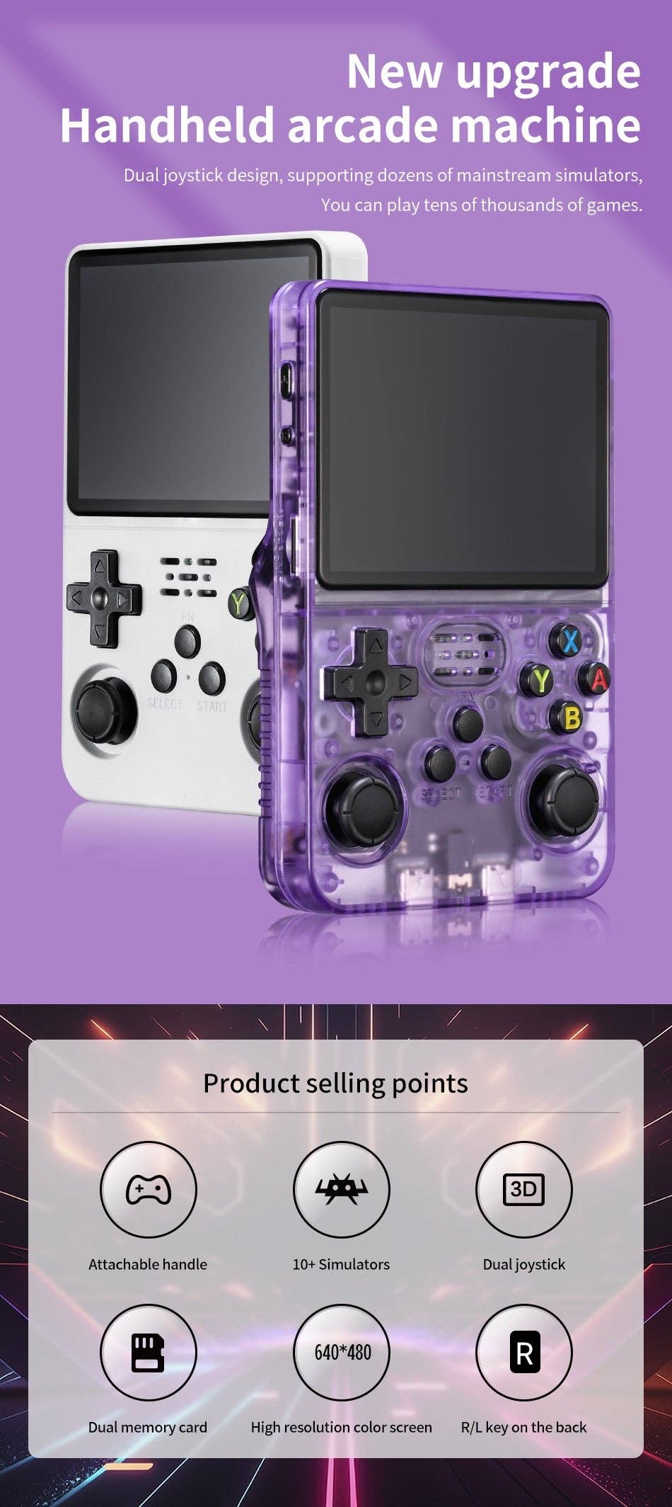 Infinite Basics – wholesale Electronic toy – Child & baby – RetroRush Ultimate Retro Handheld Gaming Console – 128GB Pocket Arcade, Hi-Res Screen, 20k Games!35