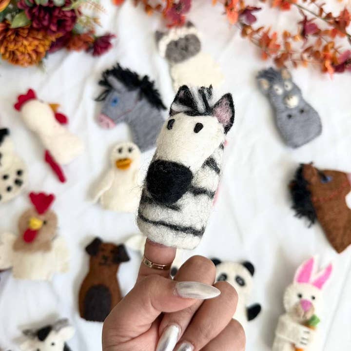Karma Nepal Crafts - Wholesale Finger Puppet - Kids & Baby - Handmade  Wool Felted Farm Animal Finger Puppet5
