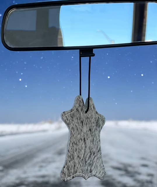 reSCENTit ~ Red Dirt Leather - Wholesale Car Freshener - Unisex - 2P-HAIR ON HIDE reSCENTable CHARMS  12