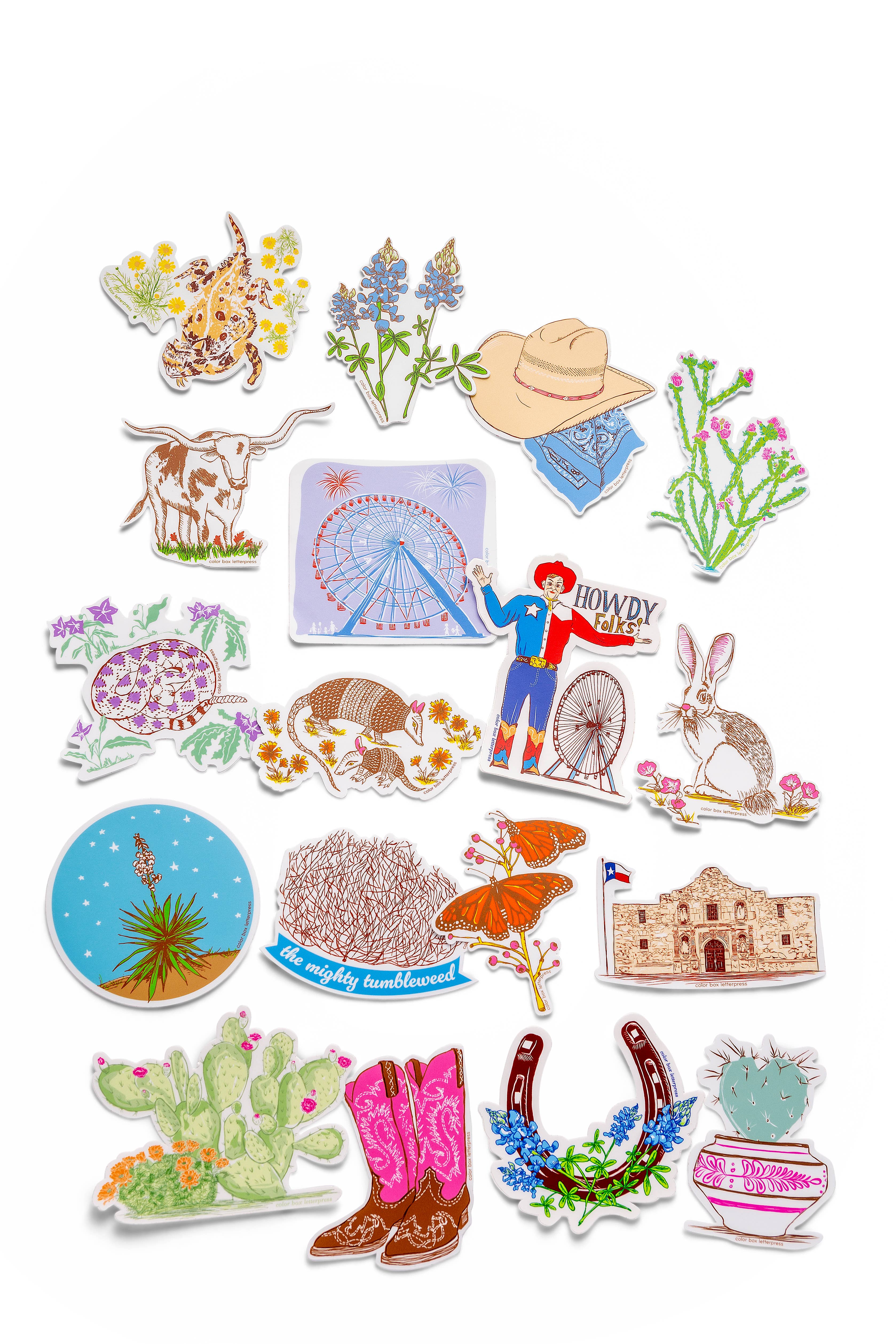 Color Box Design & Letterpress - Vente Autocollant - Armadillo | Autocollant1