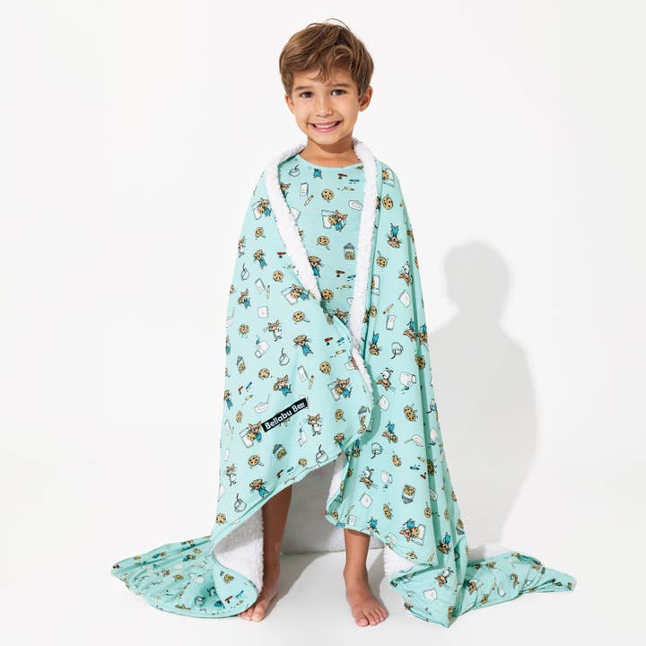 Bellabu Bear - Wholesale Bedding Blanket - Kids & Baby - If You Give a Mouse a Cookie Christmas Bamboo Blanket