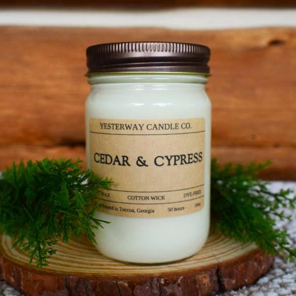 Cedar and Cypress for wholesale by Yesterway Candle Co.