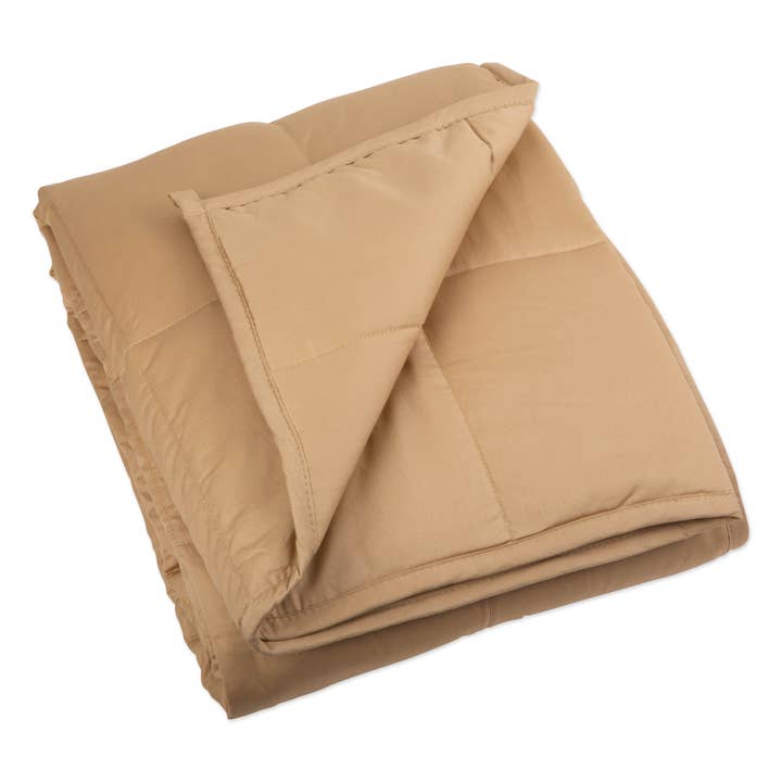 Bucky - Wholesale Bedding Blanket - 48x72" 15Lbs Weighted Blanket Taupe