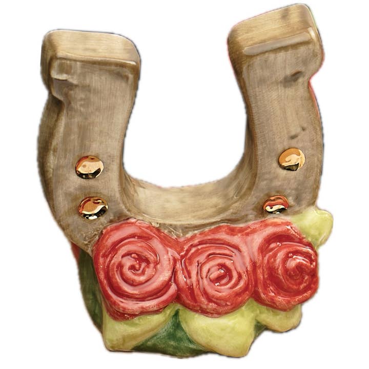 Glory Haus - Wholesale Decorative Tabletop Object - Derby Horseshoe Charcuterie Topper
