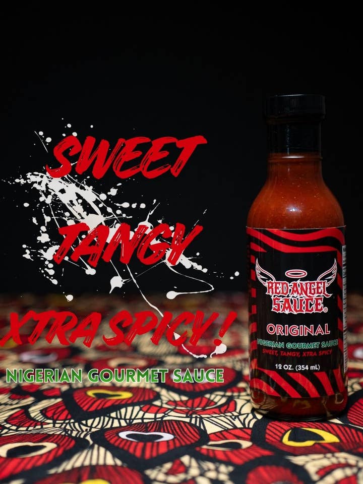 Nigerian Gourmet Hot Sauce, Original Extra Spicy for wholesale by Red Angel Sauce