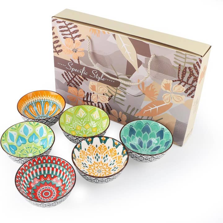 VIGOR - Wholesale Bowl - Ceramic Rice Bowls,10 Oz Japanese Style Porcelain Dessert4