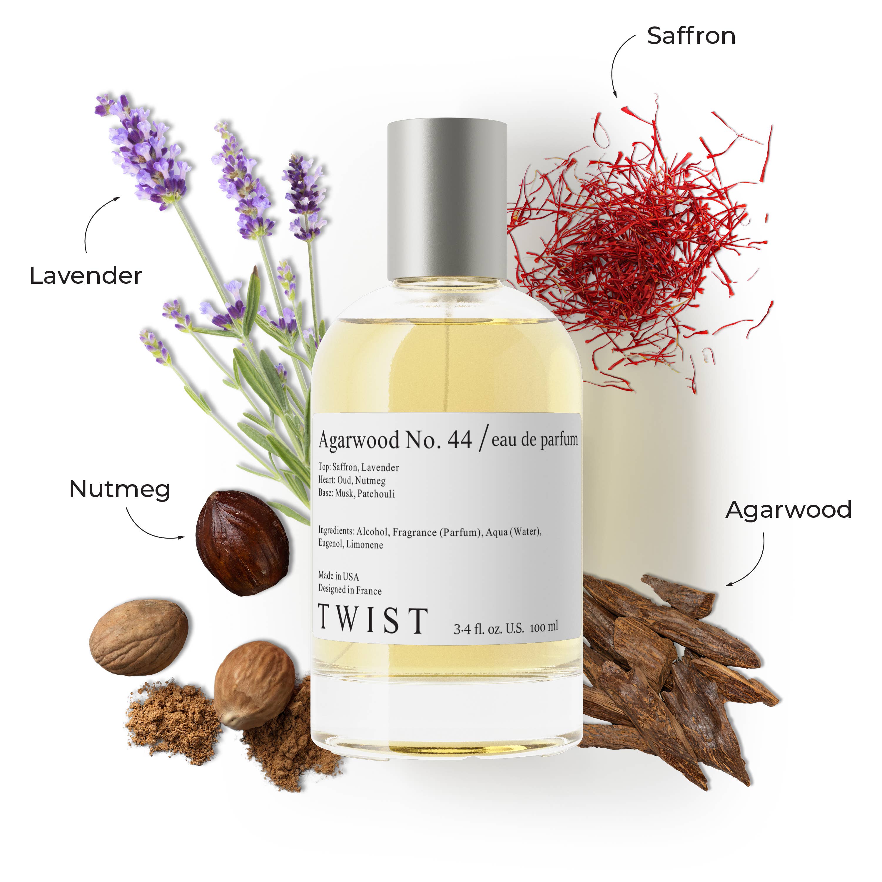 Twist Perfumes – Großhandel Parfüm/Eau de Toilette – Twist Agarwood Nr. 44, inspiriert von Oud For Greatness Parfum