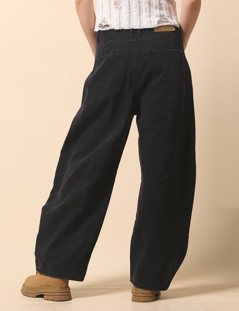 Sweetkama – Engroshandel Jeans - Dame – Damejeans med høj talje og vide ben i tøndeform, Barrel Denim SKP52246